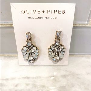 OLIVE + PIPER Talula Drop Wedding Earrings NWOT